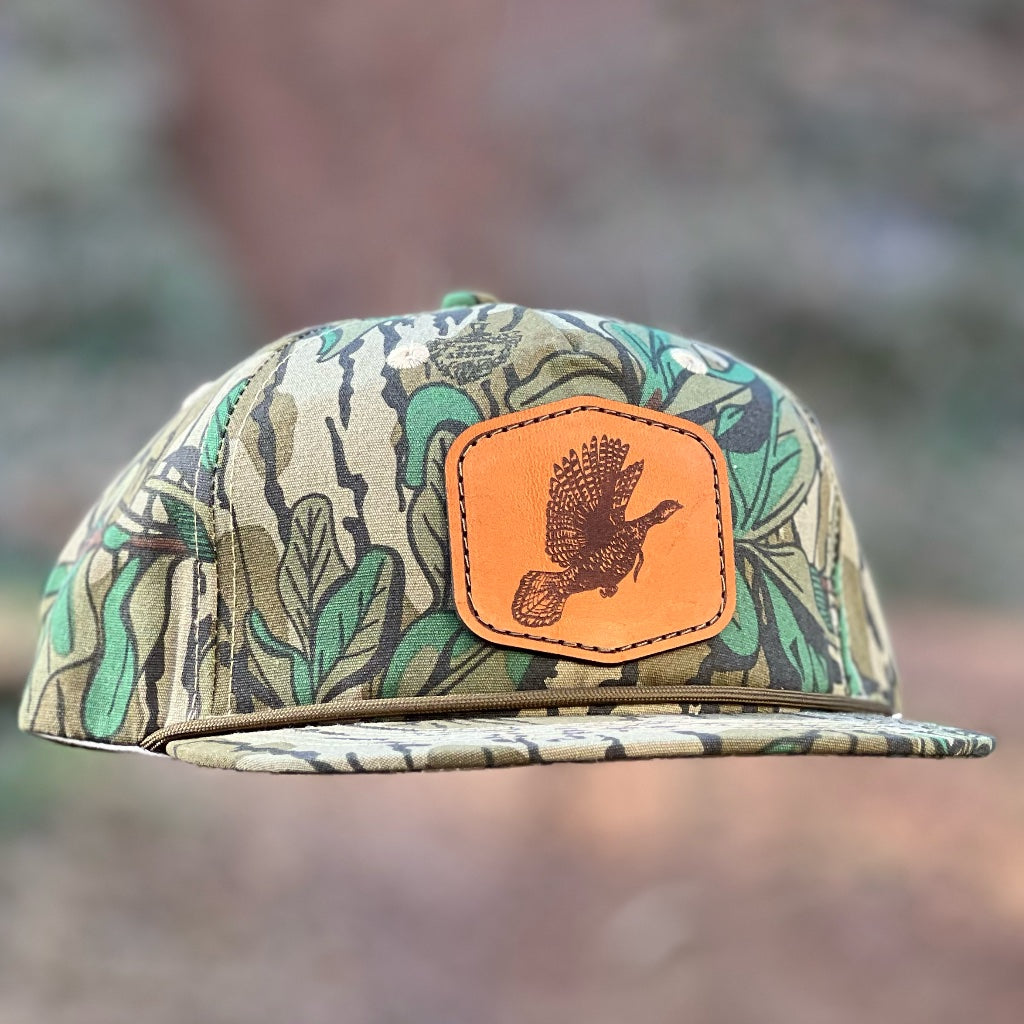 Mossy oak green leaf Goat rope with flying turkey leather patch ...